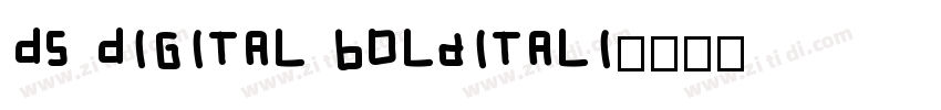 DS Digital Bolditali字体转换